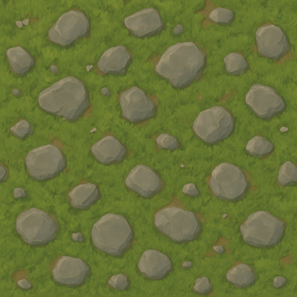 grass with stone texture preview